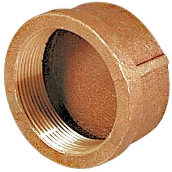 Merit Brass - Class 125, 2" Internal Pipe, Brass End Cap - FBSPT - Industrial Tool & Supply