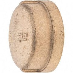 Merit Brass - Class 125, 1-1/2" Internal Pipe, Brass End Cap - FNPT - Industrial Tool & Supply