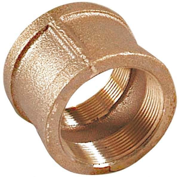 Merit Brass - Class 125, 1-1/2" Internal Pipe, Brass Coupling - FBSPT x FBSPT - Industrial Tool & Supply