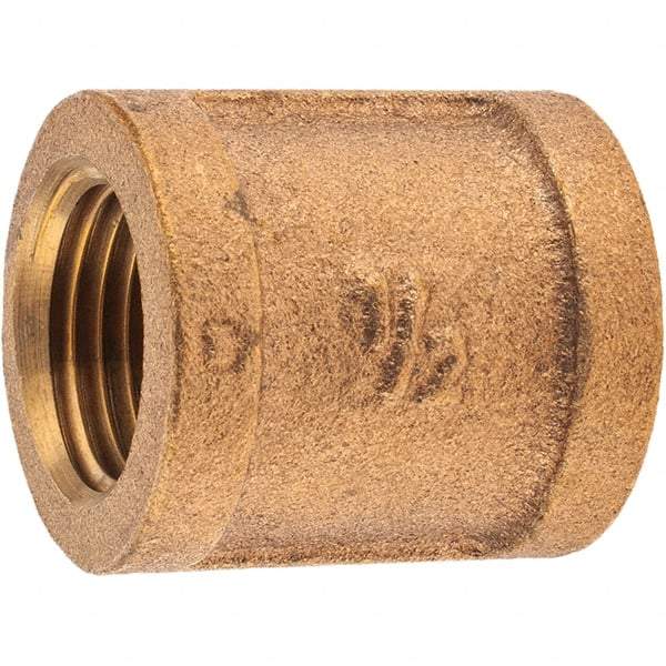 Merit Brass - Class 125, 1/2" Internal Pipe, Brass Coupling - FNPT x FNPT - Industrial Tool & Supply