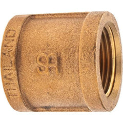 Merit Brass - Class 125, 1" Internal Pipe, Brass Coupling - FNPT x FNPT - Industrial Tool & Supply