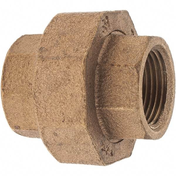 Merit Brass - Class 125, 3/4" Internal Pipe, Brass Union - FNPT x FNPT - Industrial Tool & Supply