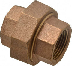 Merit Brass - Class 125, 1" Internal Pipe, Brass Union - FNPT x FNPT - Industrial Tool & Supply
