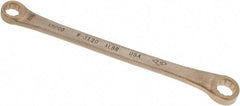 Ampco - 7/16" x 1/2" 12 Point Offset Box Wrench - Double End, 7-3/4" OAL, Aluminum Bronze - Industrial Tool & Supply