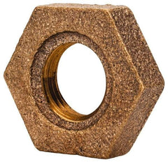 Merit Brass - Class 125, 1/8" Internal Pipe, Brass Locknut - FNPT - Industrial Tool & Supply