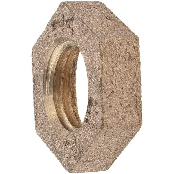 Merit Brass - Class 125, 1/4" Internal Pipe, Brass Locknut - FNPT - Industrial Tool & Supply