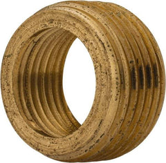 Merit Brass - Class 125, 3/4 x 1/2" Internal Pipe, Brass Face Bushing - MNPT x FNPT - Industrial Tool & Supply