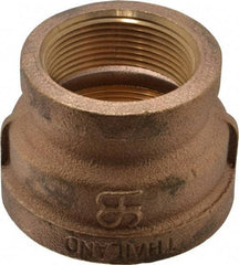 Merit Brass - Class 125, 2 x 1-1/2" Internal Pipe, Brass Reducing Coupling - FNPT x FNPT - Industrial Tool & Supply