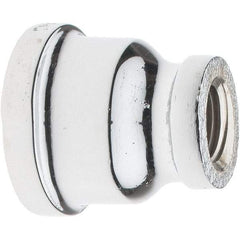 Merit Brass - Class 125, 1/2 x 1/4" Internal Pipe, Red Brass & Chrome Reducing Coupling - FNPT x FNPT - Industrial Tool & Supply