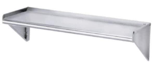 Eagle MHC - Stainless Steel Workbench & Workstation Shelf - 1-1/2" High, Use with 48" Long Workbenches - Industrial Tool & Supply