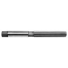 Made in USA - 13/32" Diam, Straight Shank, 2-5/8" Flute, Hand Reamer - Industrial Tool & Supply