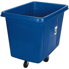 Rubbermaid - 16 Cu Ft Blue Rectangle Recycling Container - Polyethylene, 37" High x 43-3/4" Long x 31" Wide - Industrial Tool & Supply