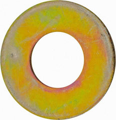Value Collection - 1-3/8" Screw, Grade 8 Alloy Steel USS Flat Washer - 1.493" ID x 2.78" OD, 0.213" Thick, Zinc Yellow Dichromate Finish - Industrial Tool & Supply