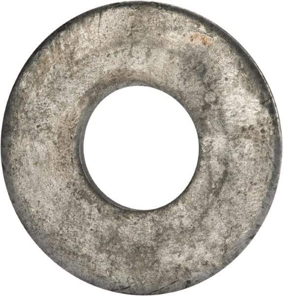 Value Collection - 7/8" Screw, Grade 2 Steel USS Flat Washer - 0.931" ID x 2.28" OD, 0.192" Thick, Galvanized Finish - Industrial Tool & Supply