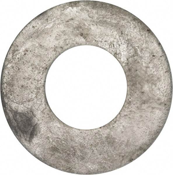 Value Collection - 1-1/2" Screw, Grade 2 Steel USS Flat Washer - 1.615" ID x 3.545" OD, 0.213" Thick, Galvanized Finish - Industrial Tool & Supply