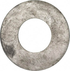 Value Collection - 1-1/2" Screw, Grade 2 Steel USS Flat Washer - 1.615" ID x 3.545" OD, 0.213" Thick, Galvanized Finish - Industrial Tool & Supply