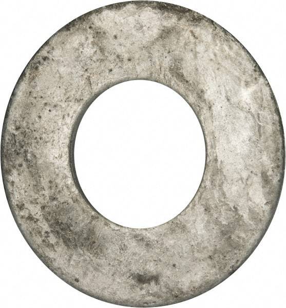 Value Collection - 1-3/4" Screw, Grade 2 Steel USS Flat Washer - 1.865" ID x 4.045" OD, 0.213" Thick, Galvanized Finish - Industrial Tool & Supply