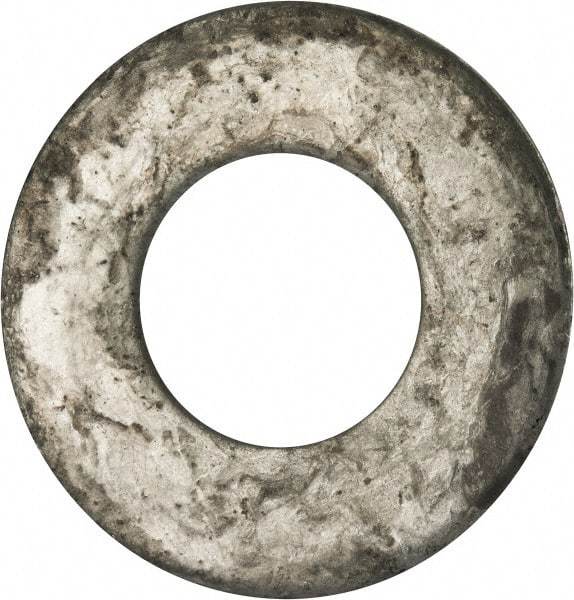Value Collection - 2" Screw, Grade 2 Steel USS Flat Washer - 2.115" ID x 4.545" OD, 0.213" Thick, Galvanized Finish - Industrial Tool & Supply