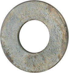 Value Collection - #3 Screw, Grade 2 Steel SAE Flat Washer - 7/64" ID x 1/4" OD, 0.035" Thick, Zinc-Plated Finish - Industrial Tool & Supply