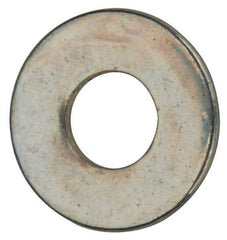 Value Collection - #2 Screw, Grade 2 Steel SAE Flat Washer - 3/32" ID x 7/32" OD, 0.021" Thick, Zinc-Plated Finish - Industrial Tool & Supply