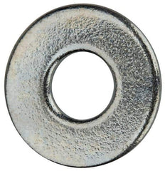 Value Collection - #6 Screw, Grade 2 Steel SAE Flat Washer - 5/32" ID x 3/8" OD, 0.065" Thick, Zinc-Plated Finish - Industrial Tool & Supply