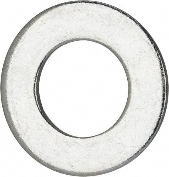 Value Collection - 1-1/4" Screw, Grade 2 Steel SAE Flat Washer - 1-3/8" ID x 2-1/2" OD, 0.192" Thick, Zinc-Plated Finish - Industrial Tool & Supply