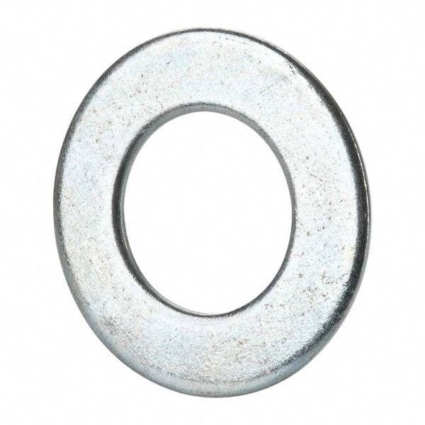 Value Collection - 1-3/8" Screw, Grade 2 Steel SAE Flat Washer - 1-7/16" ID x 2-3/4" OD, 0.213" Thick, Zinc-Plated Finish - Industrial Tool & Supply