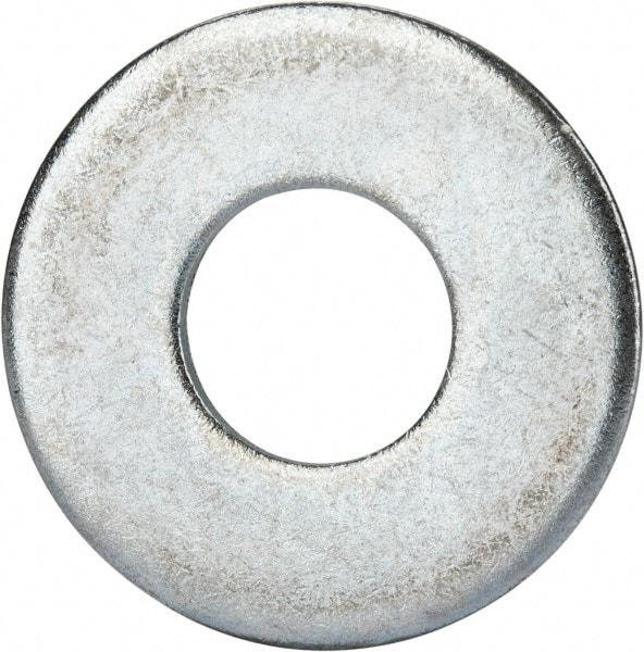 Value Collection - 7/8" Screw, Grade 2 Steel USS Flat Washer - 0.931" ID x 2.28" OD, 0.192" Thick, Zinc-Plated Finish - Industrial Tool & Supply