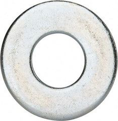 Value Collection - 1-1/8" Screw, Grade 2 Steel USS Flat Washer - 1.243" ID x 2.78" OD, 0.192" Thick, Zinc-Plated Finish - Industrial Tool & Supply