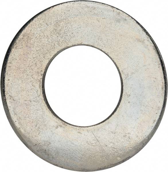 Value Collection - 1-1/2" Screw, Grade 2 Steel USS Flat Washer - 1.615" ID x 3.545" OD, 0.213" Thick, Zinc-Plated Finish - Industrial Tool & Supply