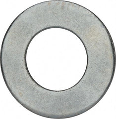 Value Collection - 2-1/2" Screw, Grade 2 Steel USS Flat Washer - 2.615" ID x 5.045" OD, 0.28" Thick, Zinc-Plated Finish - Industrial Tool & Supply