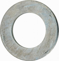 Value Collection - 3" Screw, Grade 2 Steel USS Flat Washer - 3.115" ID x 5.565" OD, 0.327" Thick, Zinc-Plated Finish - Industrial Tool & Supply