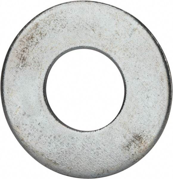 Value Collection - 1-1/2" Screw, Grade 2 Steel USS Flat Washer - 1.615" ID x 3.545" OD, 0.213" Thick, Zinc-Plated Finish - Industrial Tool & Supply
