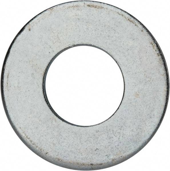 Value Collection - 1-3/4" Screw, Grade 2 Steel USS Flat Washer - 1.865" ID x 4.045" OD, 0.213" Thick, Zinc-Plated Finish - Industrial Tool & Supply