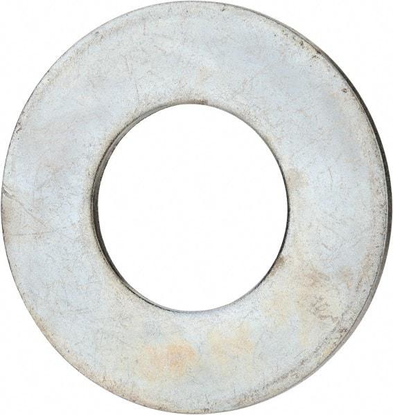 Value Collection - 2-1/4" Screw, Grade 2 Steel USS Flat Washer - 2.365" ID x 4.795" OD, 0.248" Thick, Zinc-Plated Finish - Industrial Tool & Supply