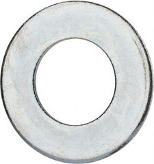 Value Collection - 2-1/2" Screw, Grade 2 Steel USS Flat Washer - 2.615" ID x 5.045" OD, 0.28" Thick, Zinc-Plated Finish - Industrial Tool & Supply
