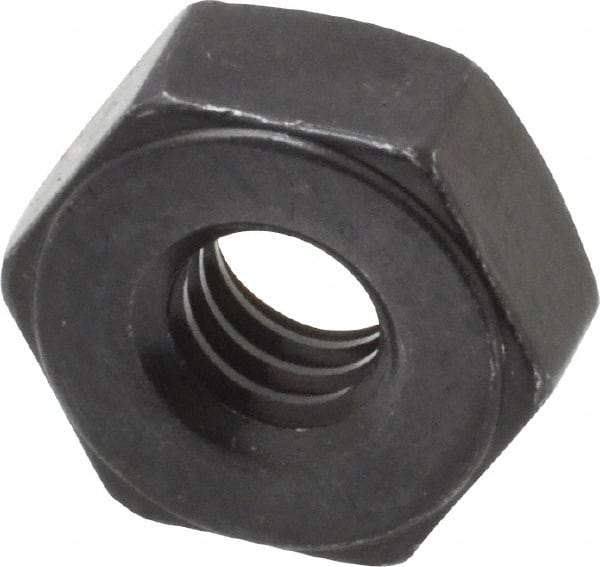 Value Collection - 1/4-20 UNC Steel Right Hand Heavy Hex Nut - 1/2" Across Flats, 15/64" High, Uncoated, 2B Class of Fit - Industrial Tool & Supply