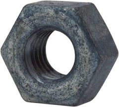 Value Collection - 3/8-16 UNC Steel Right Hand Heavy Hex Nut - 11/16" Across Flats, 23/64" High, Galvanized Finish - Industrial Tool & Supply