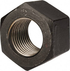 Value Collection - 2-3/4 - 4 UNC Steel Right Hand Heavy Hex Nut - 4-1/4" Across Flats, 2-45/64" High, Uncoated, 2B Class of Fit - Industrial Tool & Supply