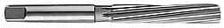 Made in USA - 15/32" Diam, Straight Shank, 2-7/8" Flute, Hand Reamer - Spiral Flute, 5-3/4" OAL, Left Hand Spiral, Right Hand Cut, High Speed Steel - Industrial Tool & Supply