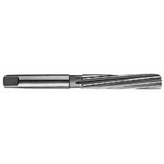 Made in USA - 7/32" Diam, Straight Shank, 1-7/8" Flute, Hand Reamer - Industrial Tool & Supply