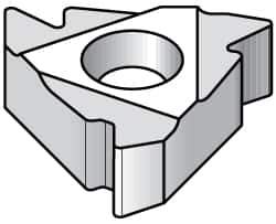 Kennametal - 16EL External Left Hand 48-8 Partial Profile 55° Laydown Threading Insert - Grade KC5025, TiAlN Coated Carbide, 9.53mm Inscribed Circle - Industrial Tool & Supply