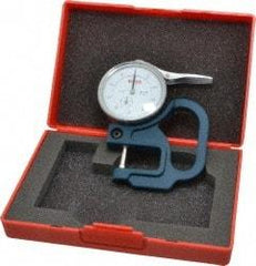 SPI - 0 to 1/2 Inch Measurement, 0.001 Inch Graduation, 1-1/8 Inch Throat Depth, Dial Thickness Gage - 2-1/4 Inch Dial Diameter - Industrial Tool & Supply