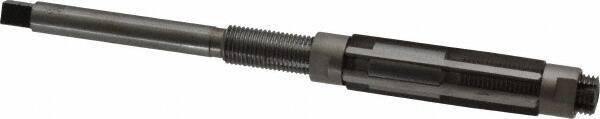 Made in USA - Size B, Straight Shank Hand Adjustable Reamer - 5-3/4" OAL, Right Hand Cut, High Speed Steel, Bright Finish - Industrial Tool & Supply