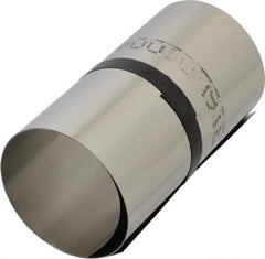 Made in USA - 1 Piece, 50 Inch Long x 6 Inch Wide x 0.004 Inch Thick, Roll Shim Stock - Stainless Steel - Industrial Tool & Supply