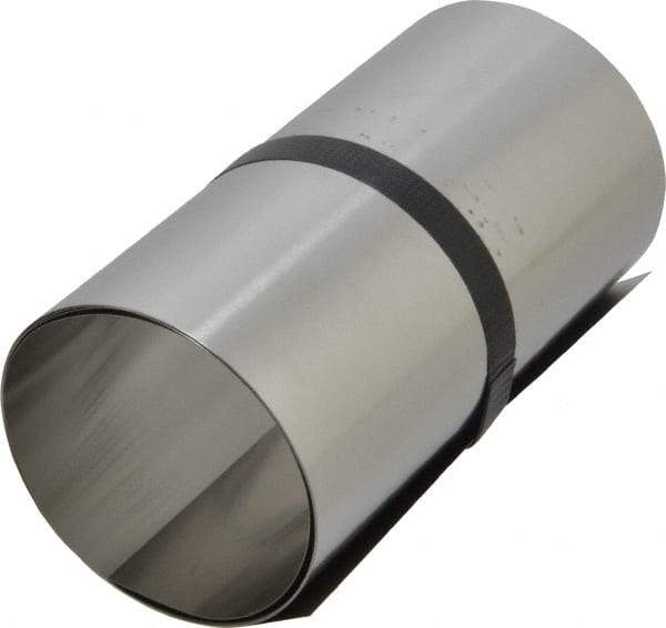 Made in USA - 1 Piece, 50 Inch Long x 6 Inch Wide x 0.005 Inch Thick, Roll Shim Stock - Stainless Steel - Industrial Tool & Supply