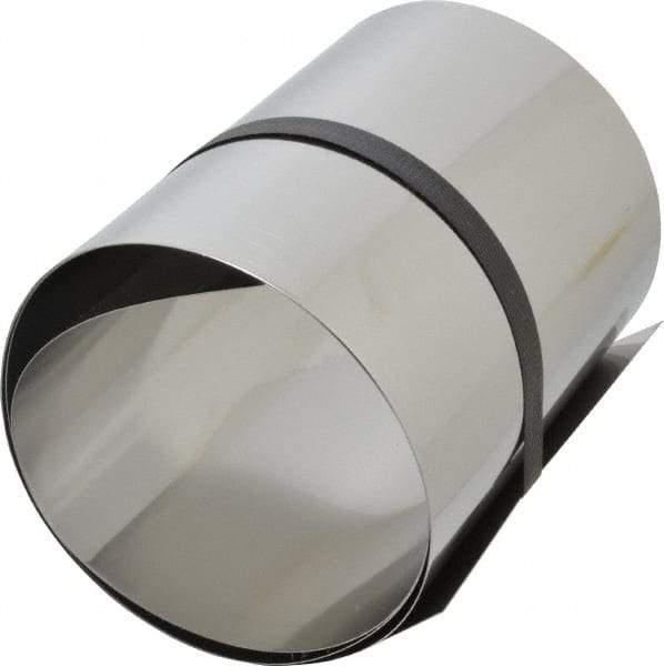 Made in USA - 1 Piece, 50 Inch Long x 6 Inch Wide x 0.01 Inch Thick, Roll Shim Stock - Stainless Steel - Industrial Tool & Supply
