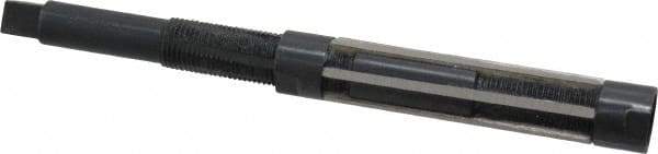 Value Collection - Size G, Straight Shank Hand Adjustable Reamer - 8" OAL, Right Hand Cut, High Speed Steel, Oxide Finish - Industrial Tool & Supply