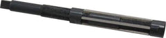 Value Collection - Size G, Straight Shank Hand Adjustable Reamer - 8" OAL, Right Hand Cut, High Speed Steel, Oxide Finish - Industrial Tool & Supply