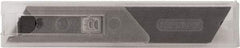 Stanley - 50 Piece Steel Utility Knife Blade - 2-1/8" OAL - Industrial Tool & Supply